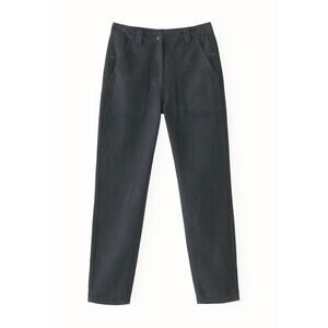 Poetry Hemp Cotton Straight Leg Utility Pants Black Size 14